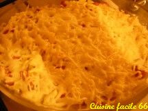 Gratin de nouilles aux lardons