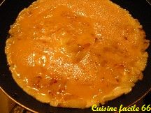 Omelettes aux oignons frits