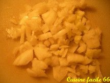 Rosace de pommes de terre au lardons, oignons, tartiflette