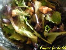 Salade de mesclun au poulet