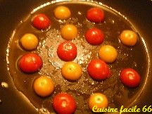 Omelette aux tomates cerises et apéricube