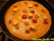 Omelette aux tomates cerises et apéricube