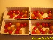 Clafoutis aux tomates cerises