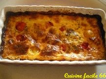 Clafoutis aux tomates cerises